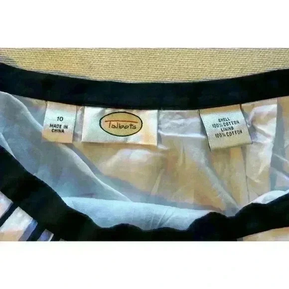 Vintage Talbots Skirt Blue White Striped size 10 Womens
100% Cotton skirt/liner - Picture 2 of 7